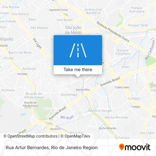 Rua Artur Bernardes map