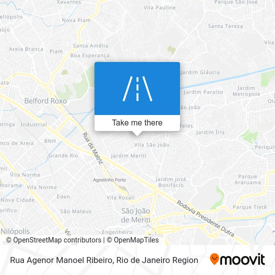 Rua Agenor Manoel Ribeiro map
