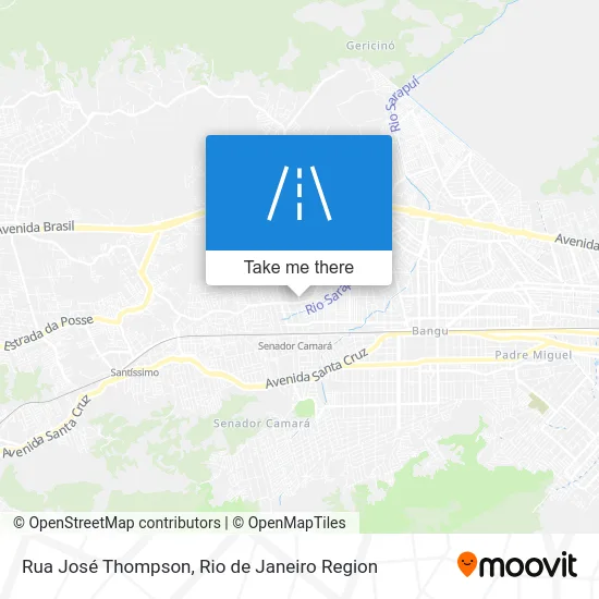 Rua José Thompson map