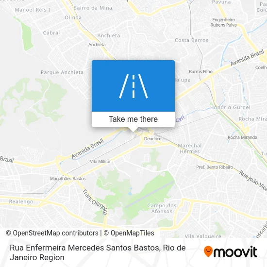 Rua Enfermeira Mercedes Santos Bastos map