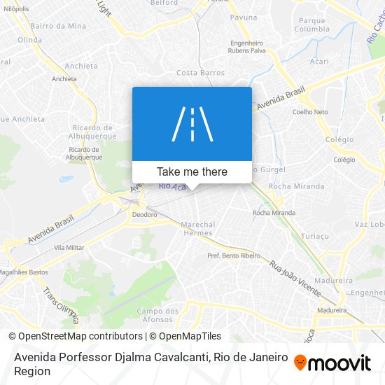 Mapa Avenida Porfessor Djalma Cavalcanti