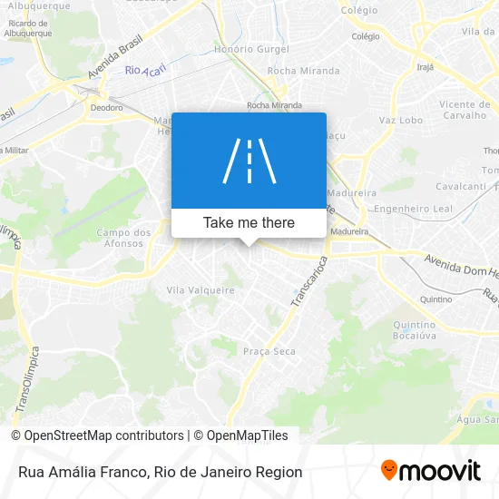 Rua Amália Franco map