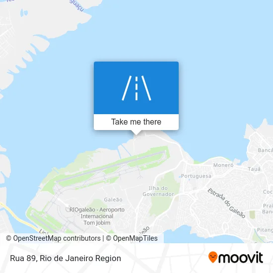 Rua 89 map