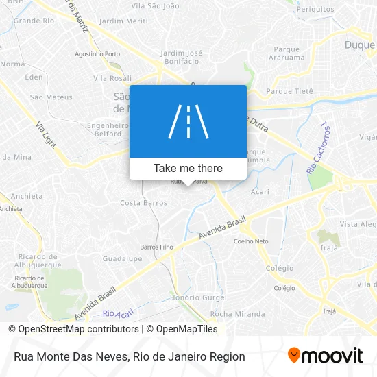 Rua Monte Das Neves map
