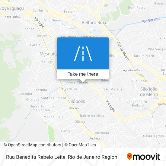 Rua Benedita Rebelo Leite map