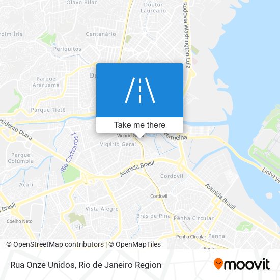 Rua Onze Unidos map