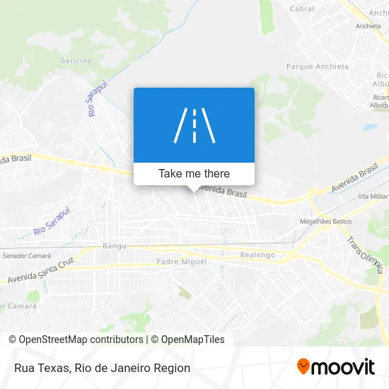 Rua Texas map