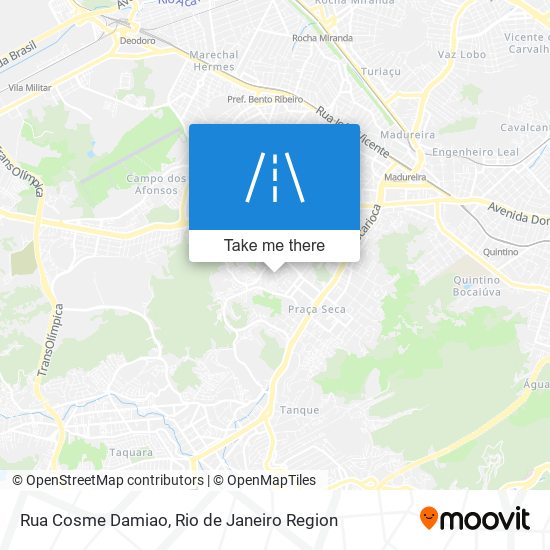 Rua Cosme Damiao map