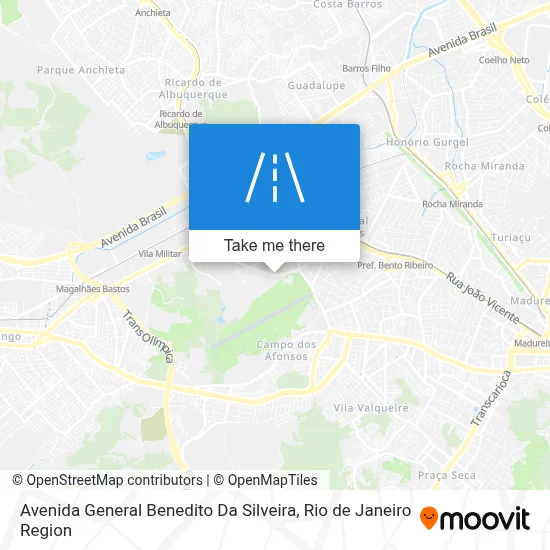 Avenida General Benedito Da Silveira map
