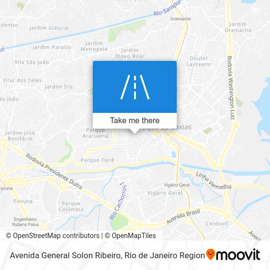 Avenida General Solon Ribeiro map