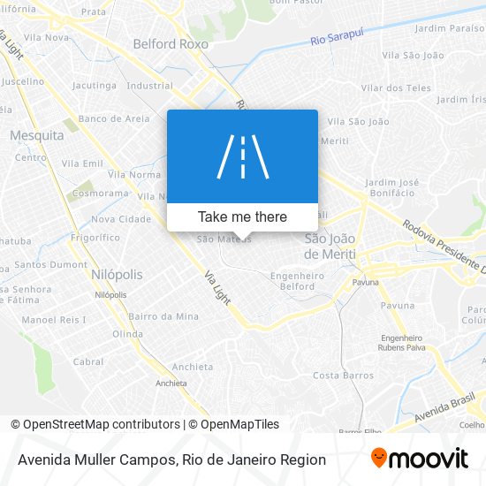 Mapa Avenida Muller Campos