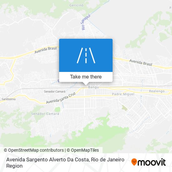 Mapa Avenida Sargento Alverto Da Costa