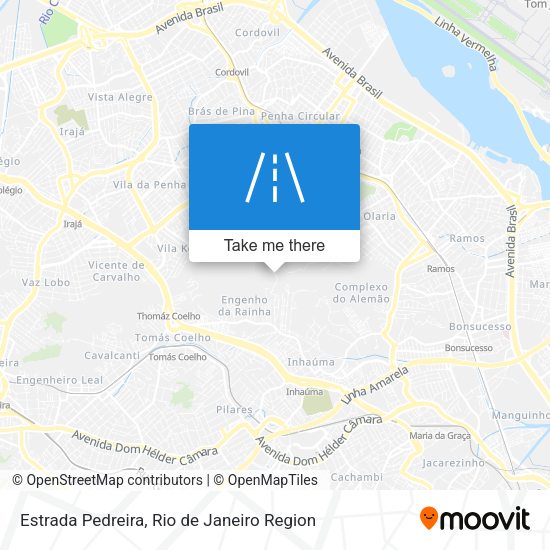 Estrada Pedreira map