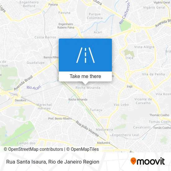 Rua Santa Isaura map