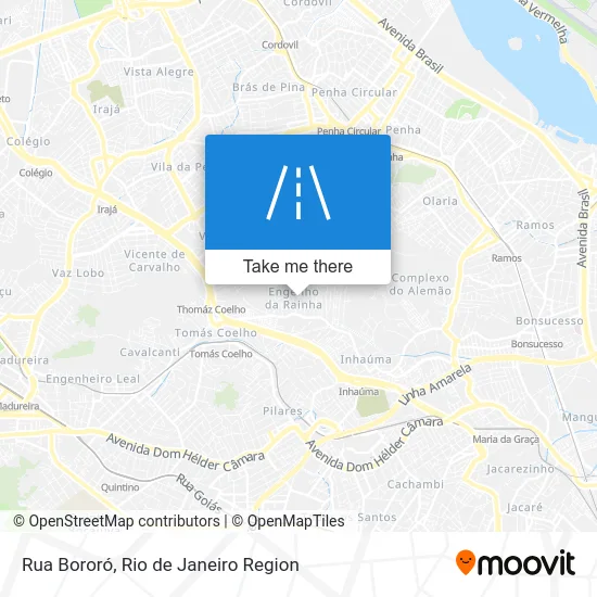 Rua Bororó map