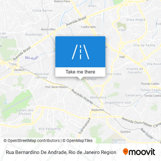 Mapa Rua Bernardino De Andrade