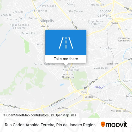 Rua Carlos Arnaldo Ferreira map