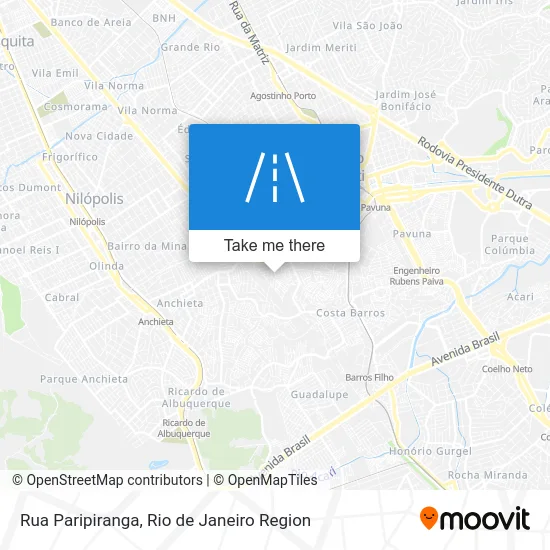 Rua Paripiranga map