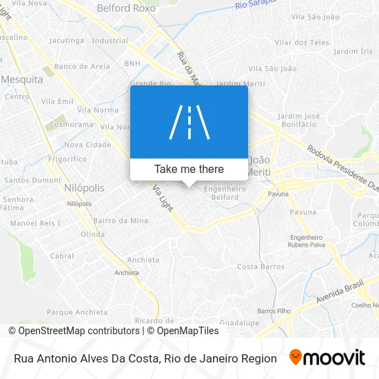 Rua Antonio Alves Da Costa map