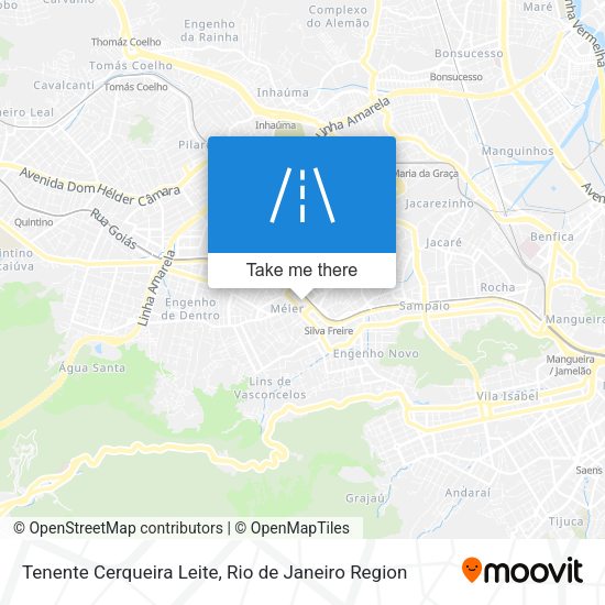 Tenente Cerqueira Leite map