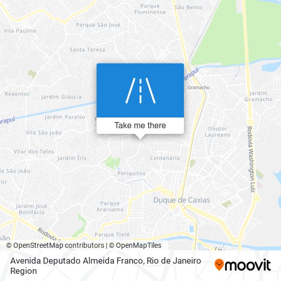 Mapa Avenida Deputado Almeida Franco