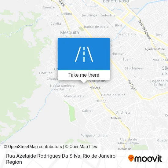 Rua Azelaide Rodrigues Da Silva map