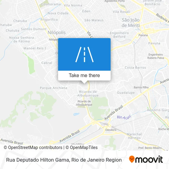 Rua Deputado Hilton Gama map