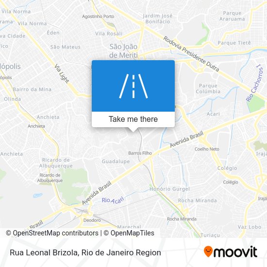 Rua Leonal Brizola map