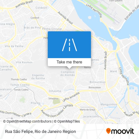 Mapa Rua São Felipe