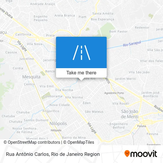 Rua Antônio Carlos map