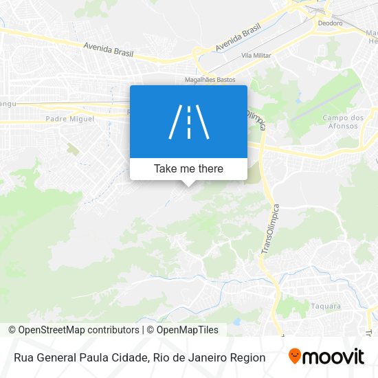 Rua General Paula Cidade map