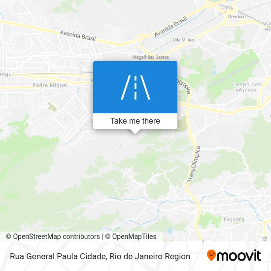 Rua General Paula Cidade map