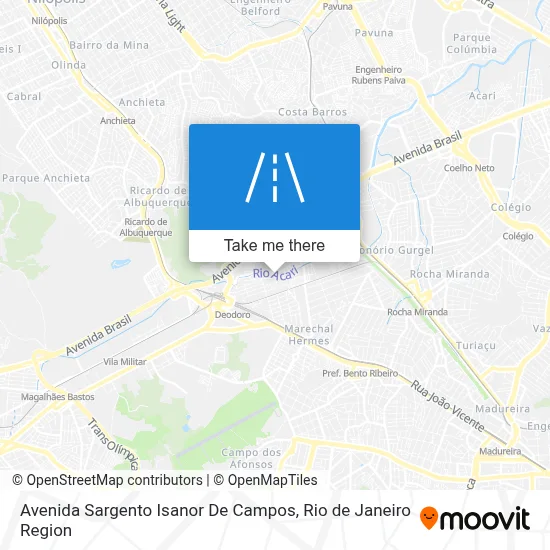 Avenida Sargento Isanor De Campos map