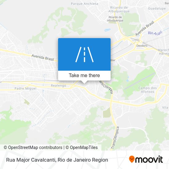 Rua Major Cavalcanti map