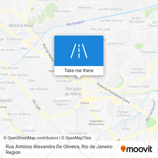 Rua Antônio Alexandre De Oliveira map