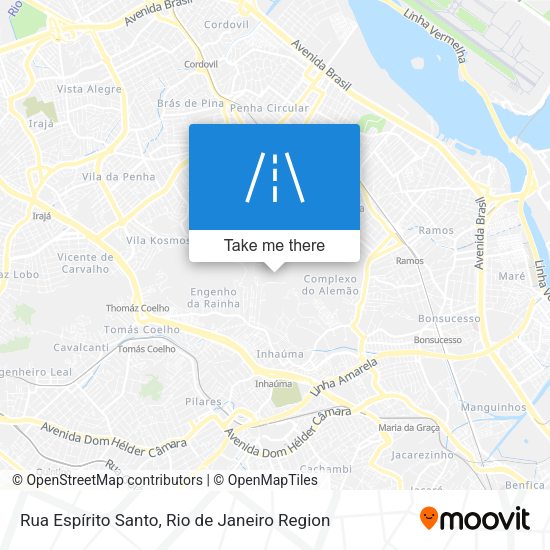 Rua Espírito Santo map