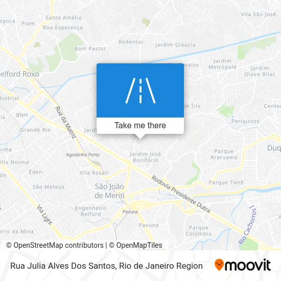 Rua Julia Alves Dos Santos map