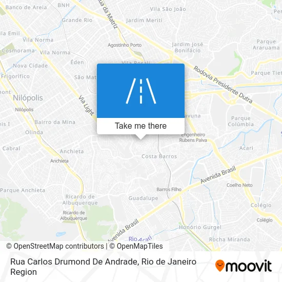 Rua Carlos Drumond De Andrade map
