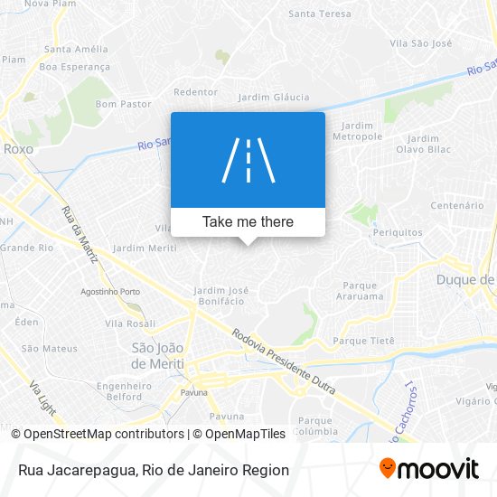 Mapa Rua Jacarepagua