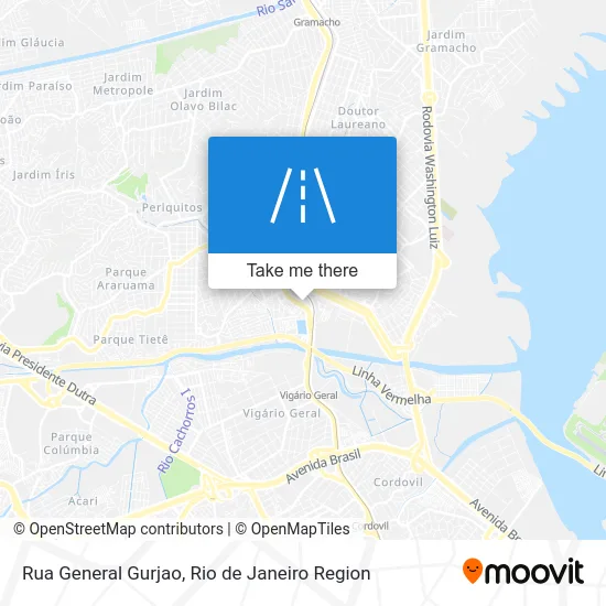 Rua General Gurjao map