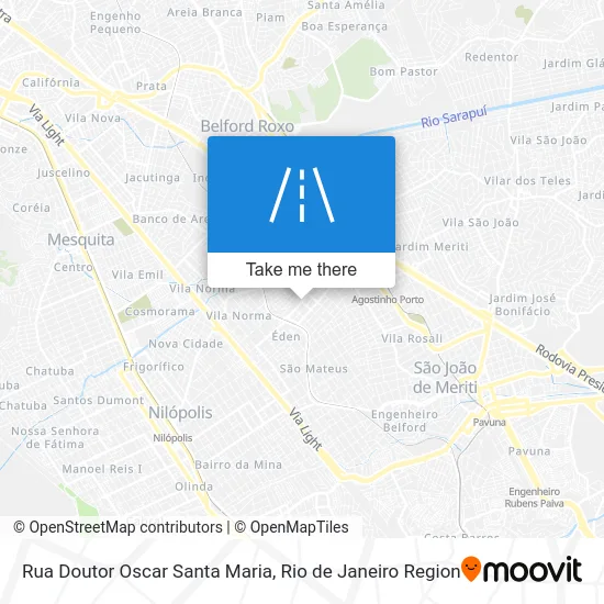 Rua Doutor Oscar Santa Maria map