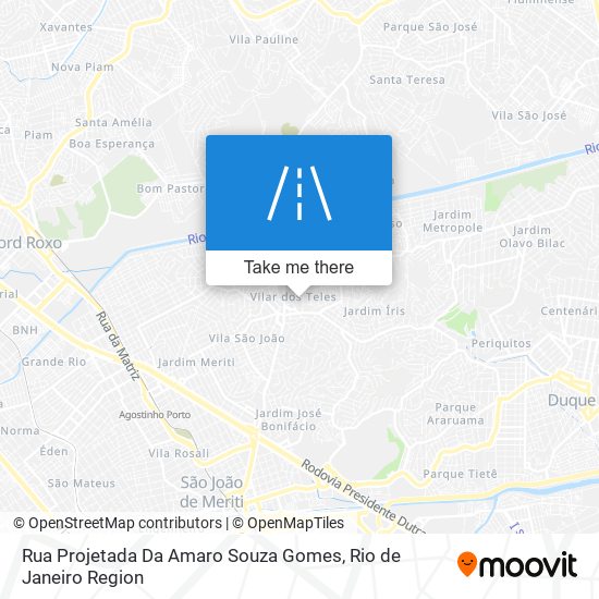 Rua Projetada Da Amaro Souza Gomes map