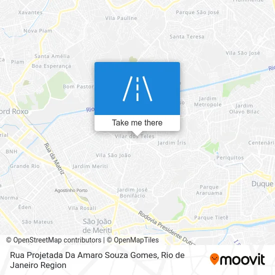 Rua Projetada Da Amaro Souza Gomes map