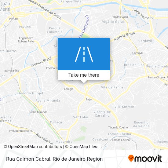 Rua Calmon Cabral map