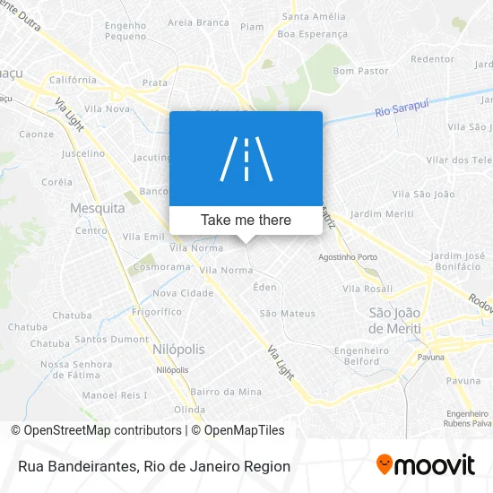 Rua Bandeirantes map