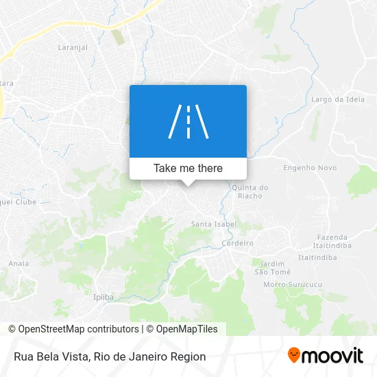 Rua Bela Vista map