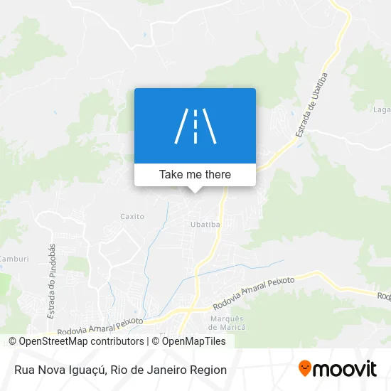 Rua Nova Iguaçú map