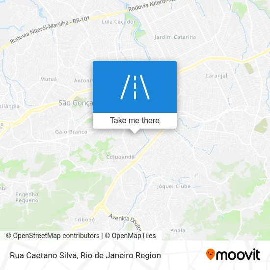 Rua Caetano Silva map