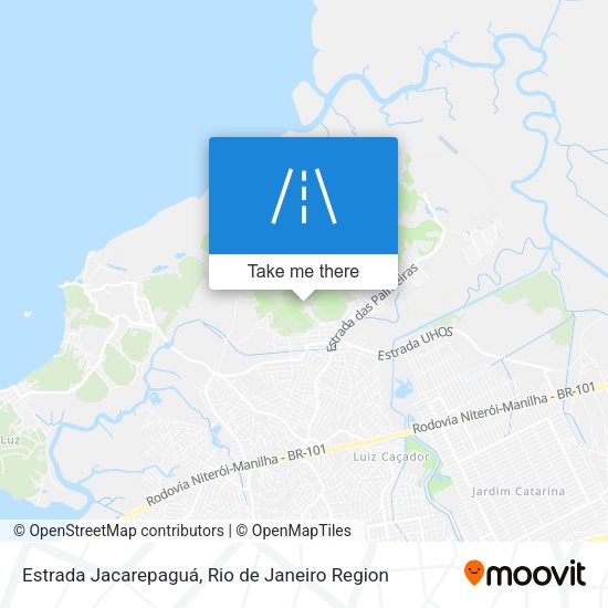Estrada Jacarepaguá map