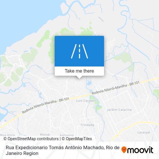 Rua Expedicionario Tomás Antônio Machado map